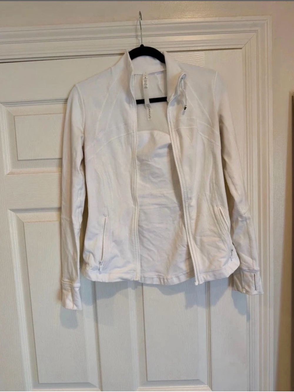 lululemon athletica White Zip-Up Women's Jacket